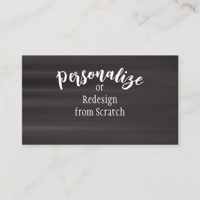 Create Your Own Custom Design Business Card (Front)