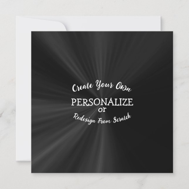 Create Your Own Custom Design Card (Front)