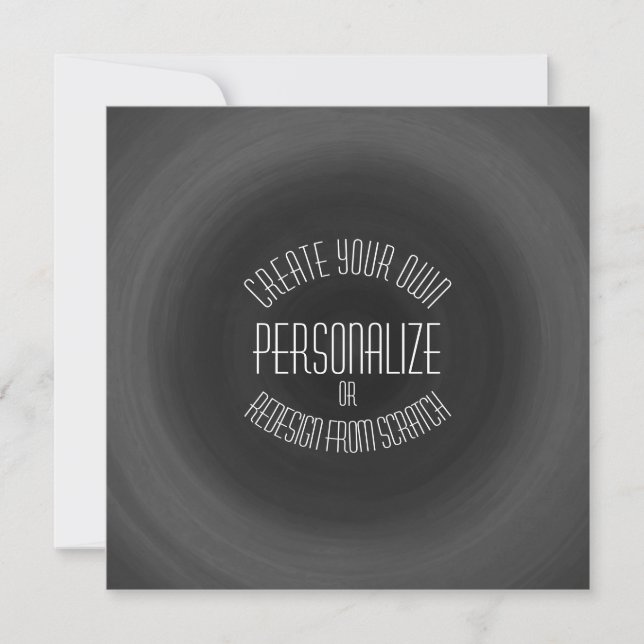 Create Your Own - Custom Design Card (Front)