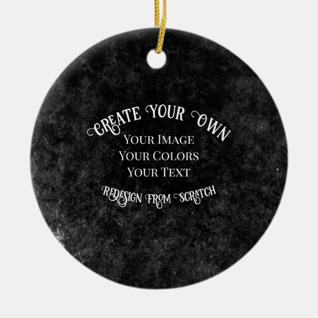 Create Your Own Custom Design Ceramic Ornament (Front)