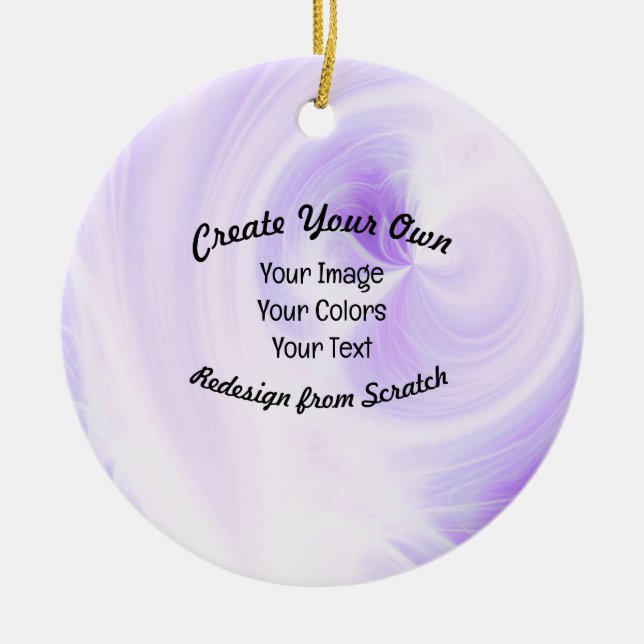 Create Your Own Custom Design Ceramic Ornament (Front)