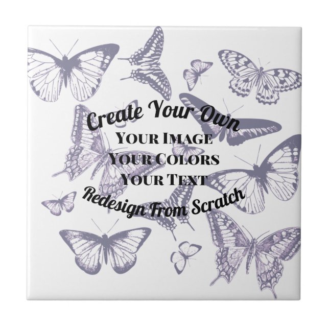 Create Your Own Custom Design Ceramic Tile (Front)