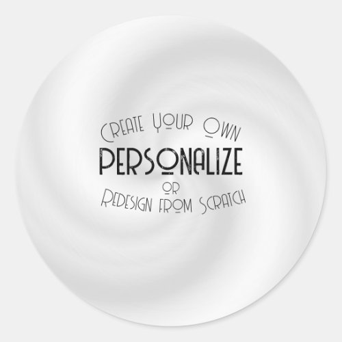 Create Your Own Custom Design Classic Round Sticker