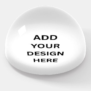 Create Your Own Custom Design Glass Dome Paperweight