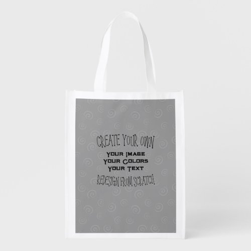 Create Your Own Custom Design Grocery Bag