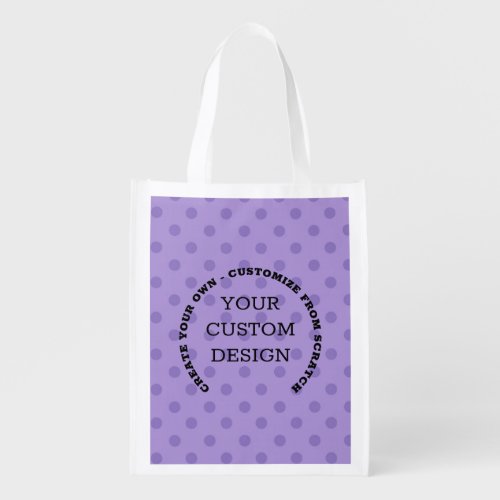 Create Your Own Custom Design Grocery Bag