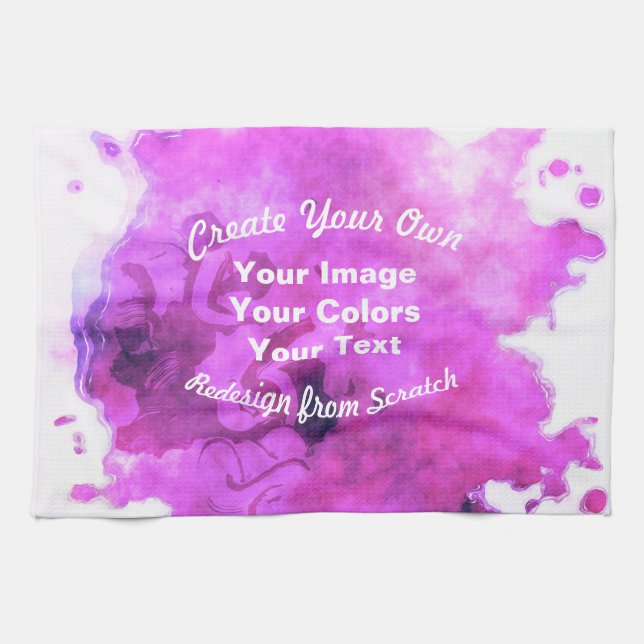 Create Your Own Custom Design Kitchen Towel (Horizontal)
