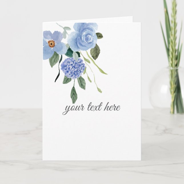  Create Your Own  Custom Design Letterpress Thank You Card (Front)