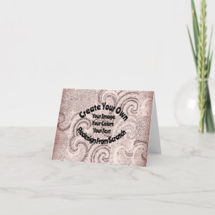 Create Your Own Custom Design Letterpress Thank You Card