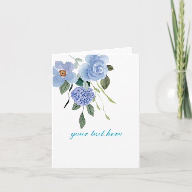  Create Your Own  Custom Design Letterpress Thank You Card (Front)