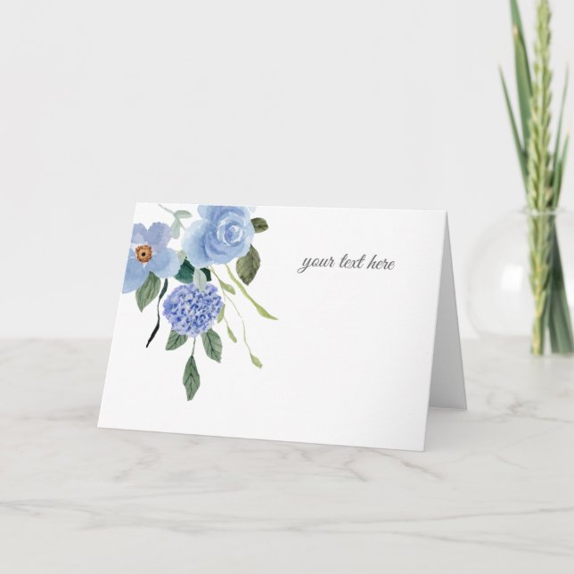  Create Your Own  Custom Design Letterpress Thank You Card (Front)