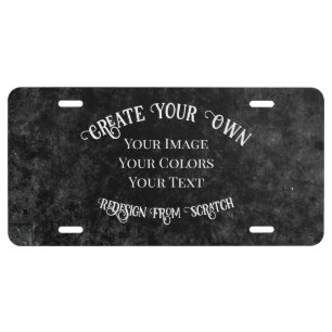 Create Your Own Custom Design License Plate