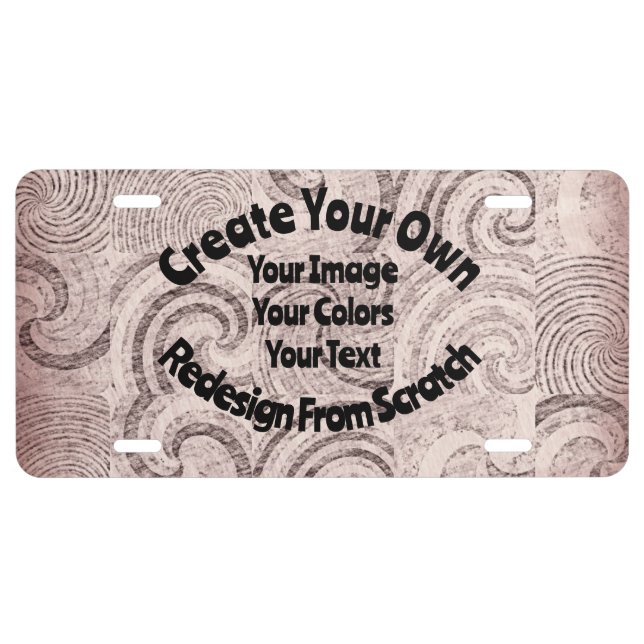 Create Your Own Custom Design License Plate (Front)