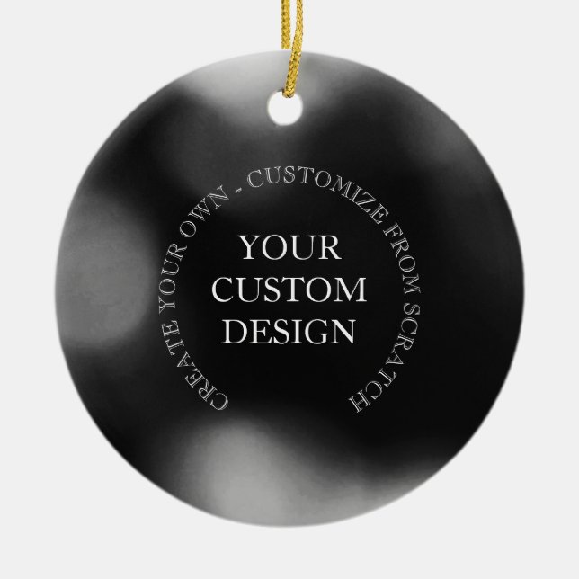 Create Your Own Custom Design/Logo Ceramic Ornament (Front)