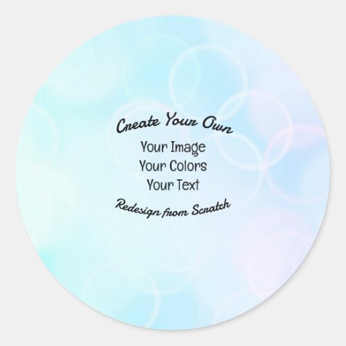 Create Your Own Custom DesignLogo Classic Round Sticker