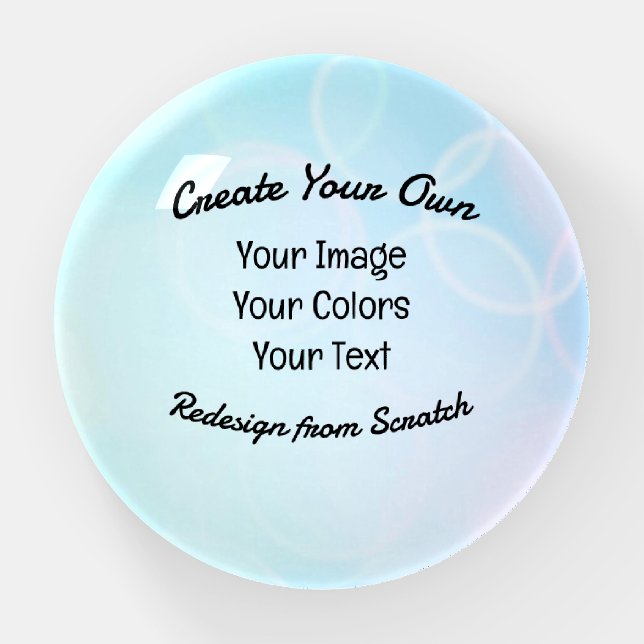 Create Your Own Custom Design/Logo Paperweight (Front)