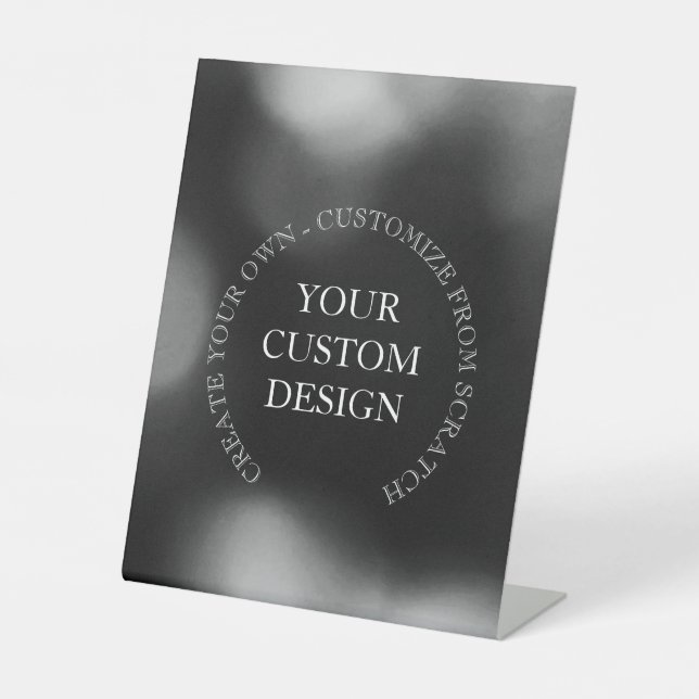 Create Your Own Custom Design/Logo Pedestal Sign (Front)