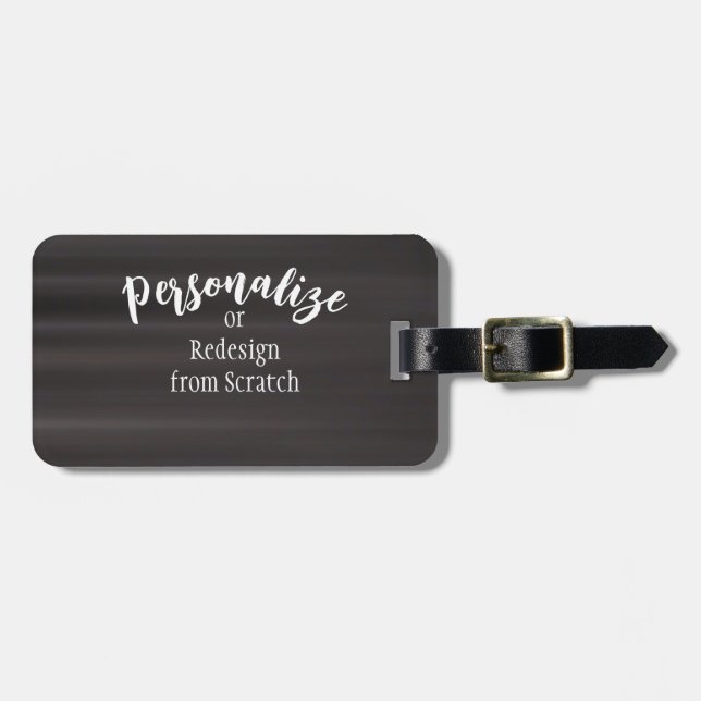 Create Your Own Custom Design Luggage Tag (Front Horizontal)