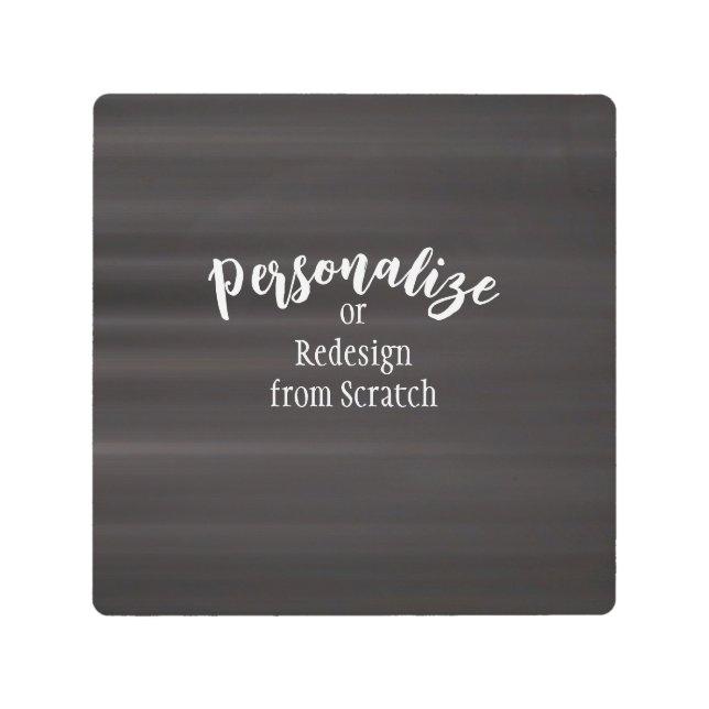 Create Your Own Custom Design Metal Print (Front)