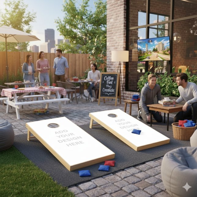 Create Your Own Custom Design Natural Wood Cornhole Set (Creator Uploaded)