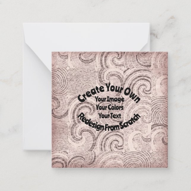 Create Your Own Custom Design Note Card (Front)