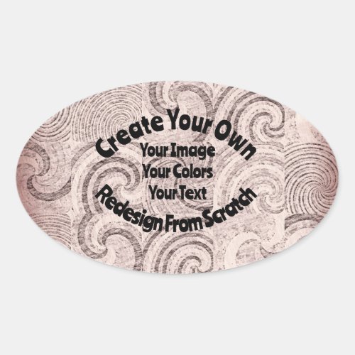 Create Your Own Custom Design Oval Sticker