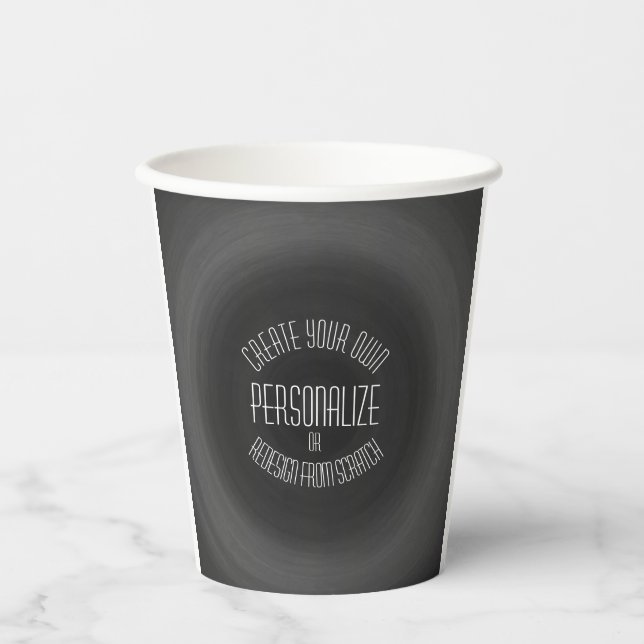 Create Your Own - Custom Design Paper Cups (Front)
