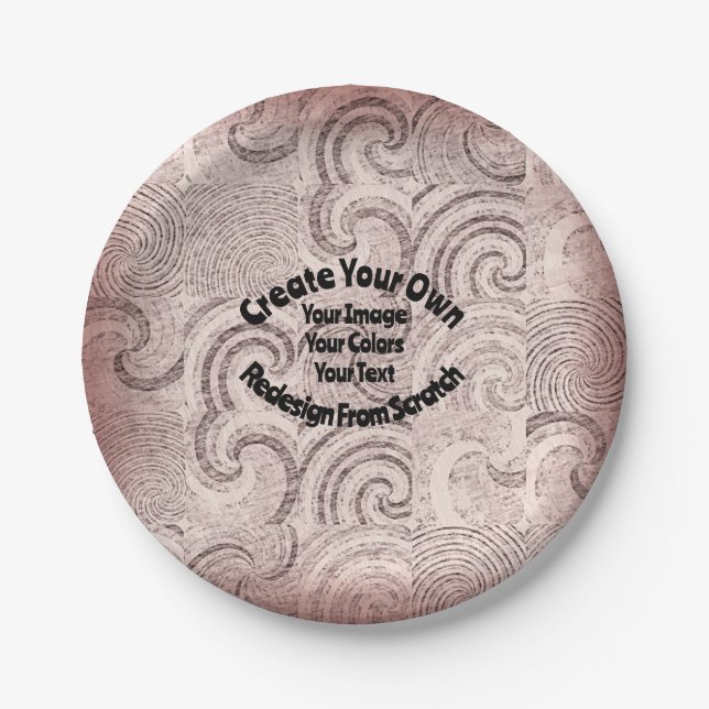 Create Your Own Custom Design Paper Plates (Front)