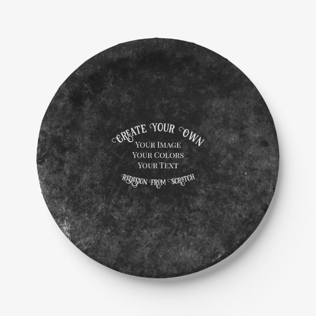 Create Your Own Custom Design Paper Plates (Front)