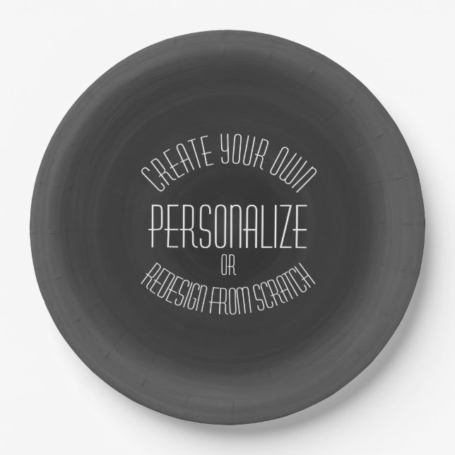 Create Your Own - Custom Design Paper Plates (Front)