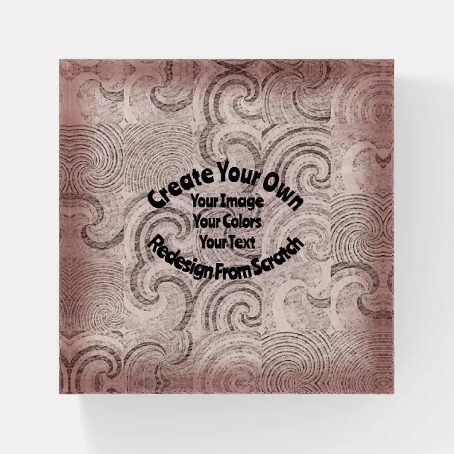 Typography Paperweight Create Your Own Custom Design Paperweight | Zazzle