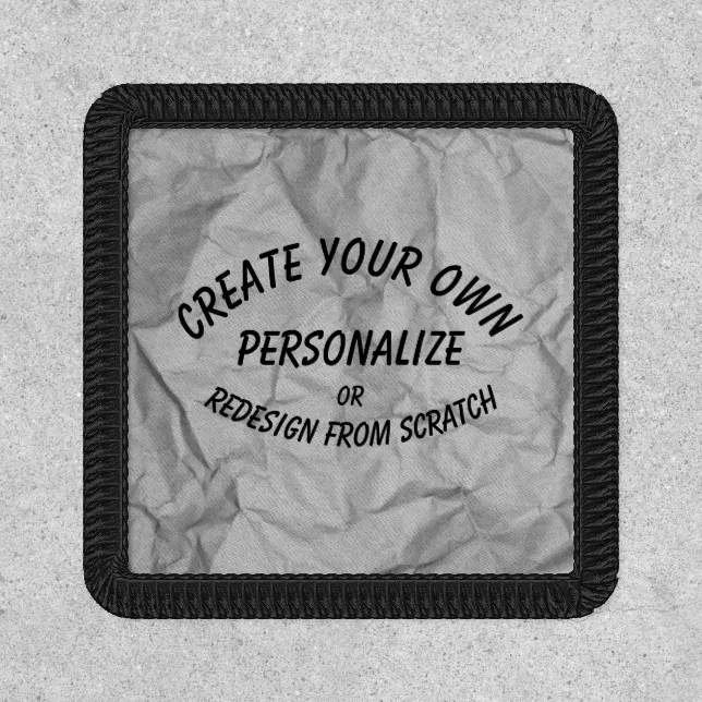 Create Your Own Custom Design Patch Zazzle