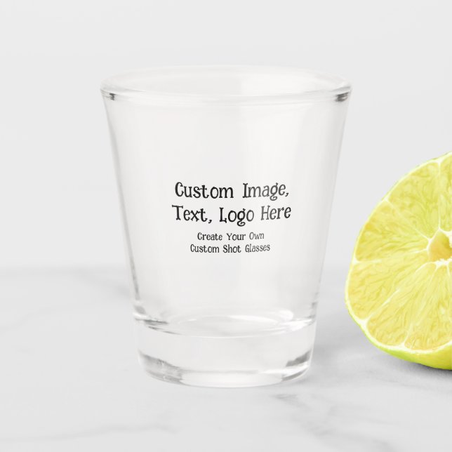 Create Your Own Custom Design Personalized  Shot Glass (Front)