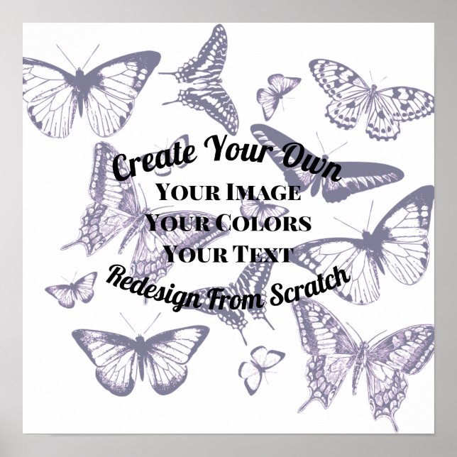 Create Your Own Custom Design Poster (Front)