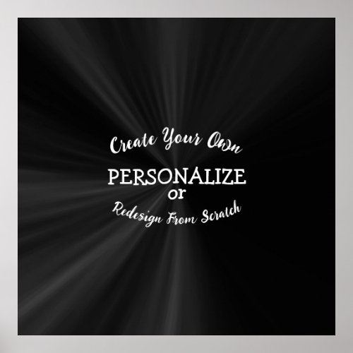 Create Your Own Custom Design Poster