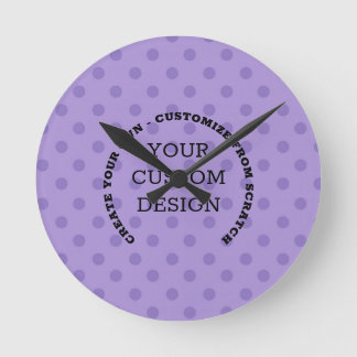 Create Your Own Custom Design Round Clock