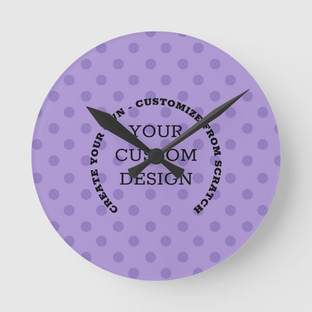 Create Your Own Custom Design Round Clock (Front)
