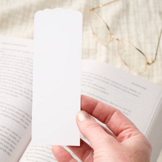 Create Your Own Custom Design Scalloped Bookmarks