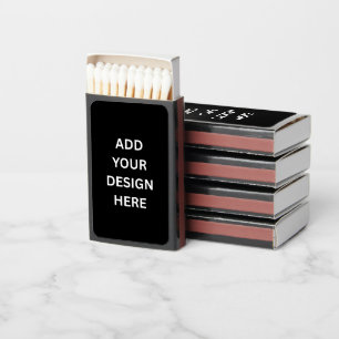 Create Your Own Custom Design Self Assembled Black Matchboxes