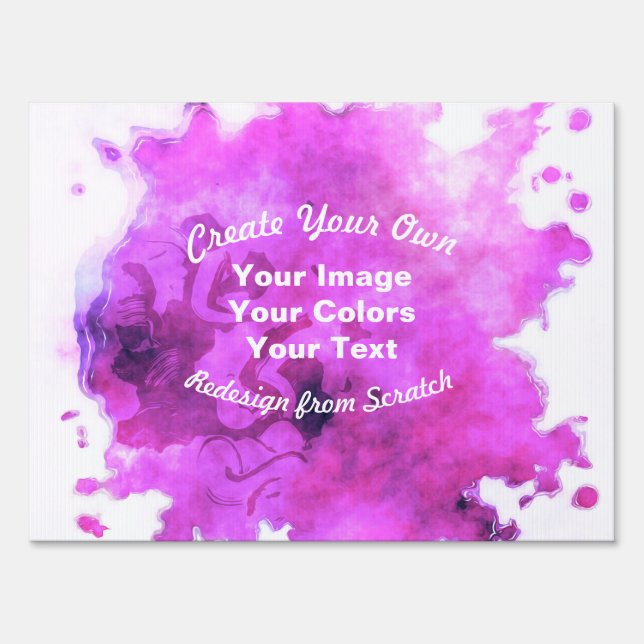 Create Your Own Custom Design Sign (Front)