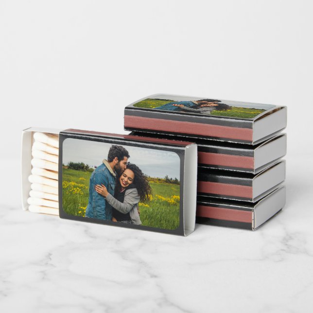 Create Your Own Custom Design Simple Photo Matchboxes (Stacked)