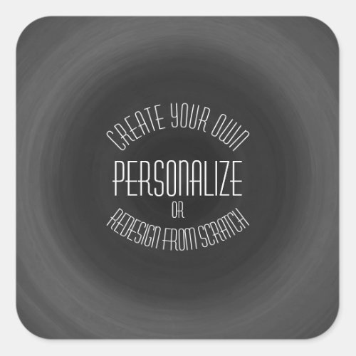 Create Your Own _ Custom Design Square Sticker