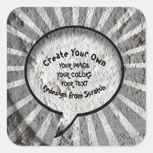 Create Your Own Custom Design Square Sticker