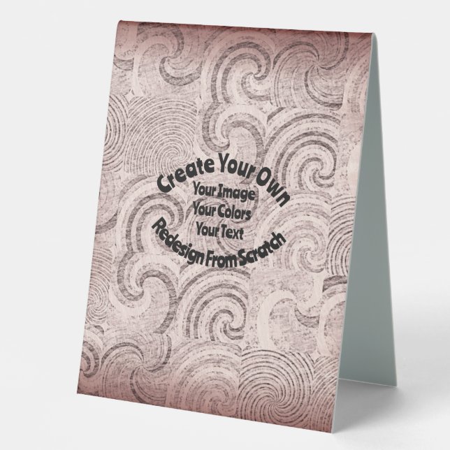 Create Your Own Custom Design Table Tent (Front)