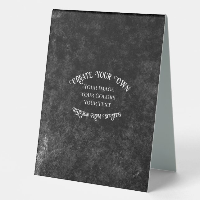 Create Your Own Custom Design Table Tent (Front)