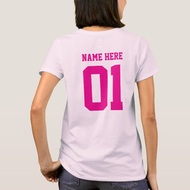 CREATE-YOUR-OWN Custom design Team Bachelorette T-Shirt (Back)