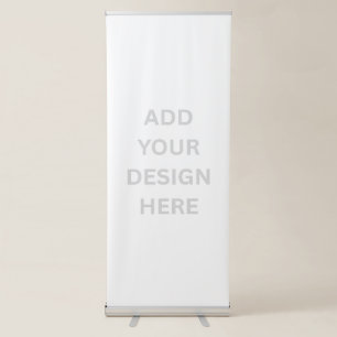 Create your own Custom Design Vertical Retractable Banner