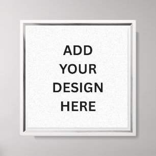 Create Your Own Custom Design White Canvas Print
