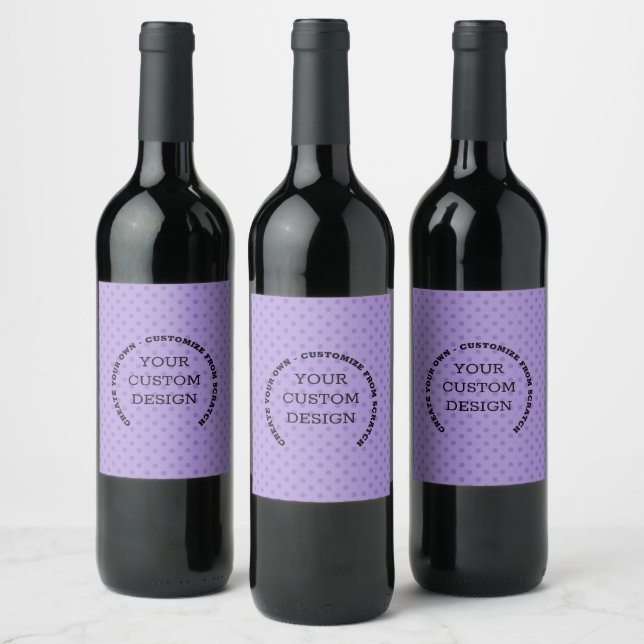 Create Your Own Custom Design Wine Label (Bottles)