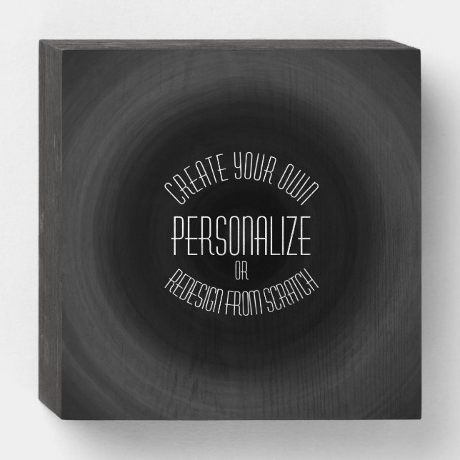 Create Your Own - Custom Design Wooden Box Sign (Front Horizontal)